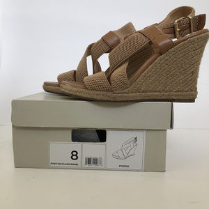 Banana Republic Tan Platform Wedge Sandal